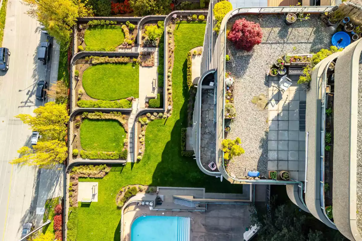 Aerial View of 1105 1026 Queens Avenue, New Westminster, BC