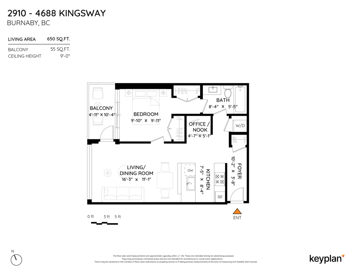 Loft / Bonus Room Photo of 2910 4688 Kingsway, Burnaby, BC