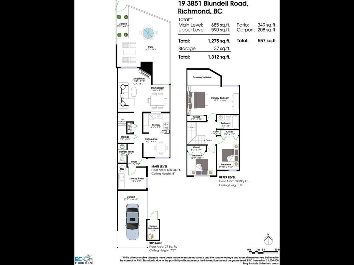 Basement Recreation Room Photo of 19 3851 Blundell Road, Richmond, BC