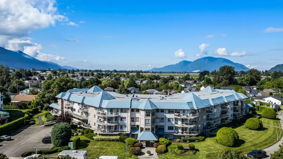 Aerial View of 204 7685 Amber Drive, Chilliwack, BC