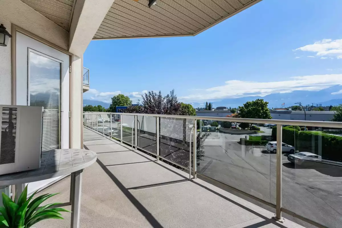Outdoor Deck Photo of 204 7685 Amber Drive, Chilliwack, BC