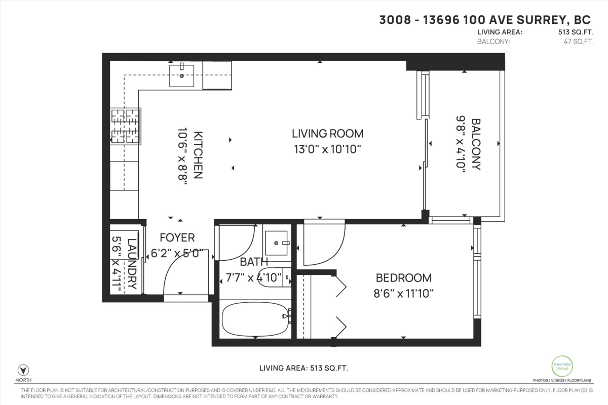 Bedroom 2 Photo of 3008 13696 100 Avenue, Surrey, BC