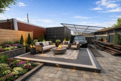 Aerial View of 3336 E Georgia Street, Vancouver, BC