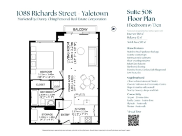 508 1088 Richards Street, Vancouver, BC, Vancouver — Apartment/Condo for sale
