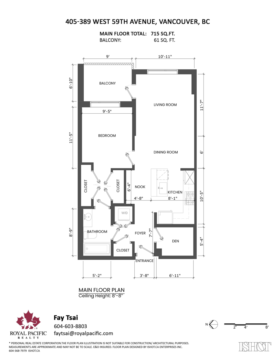 Powder Room Photo of 405 389 W 59th Avenue, Vancouver, BC