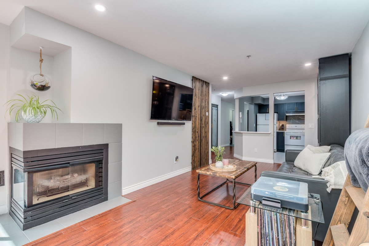 Living Room Photo of 212 22233 River Road, Maple Ridge, BC