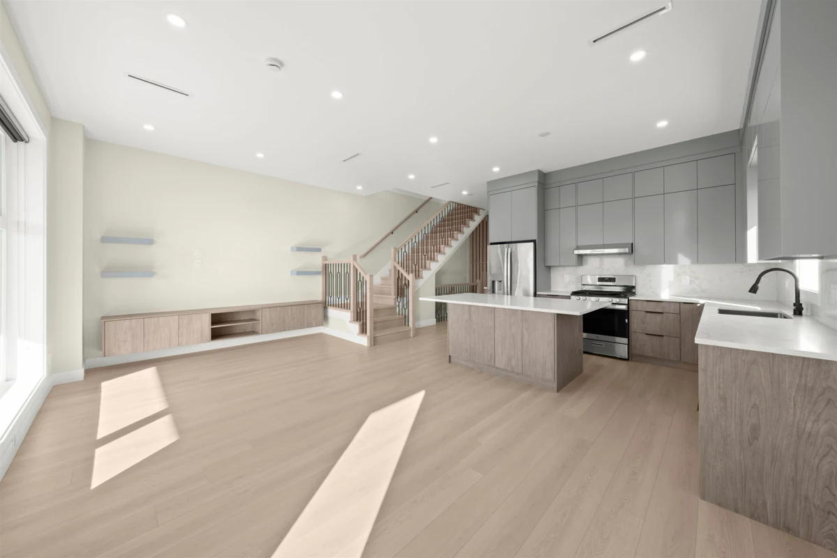 Kitchen Island Photo of 3 4558 Portland Street, Burnaby, BC