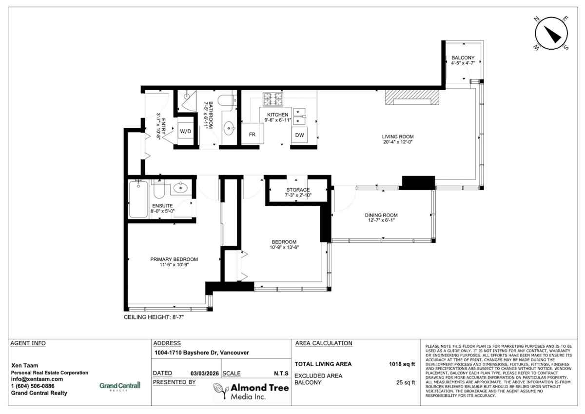 Entry Foyer Photo of 1004 1710 Bayshore Drive, Vancouver, BC