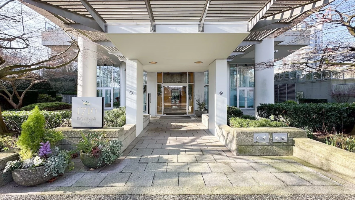 Exterior Rear Photo of 1004 1710 Bayshore Drive, Vancouver, BC