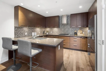 Kitchen Island Photo of 406 210 W 13 Street, North Vancouver, BC