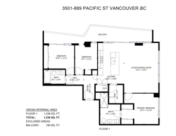 Community Amenities Photo (Clubhouse) of 3501 889 Pacific Street, Vancouver, BC