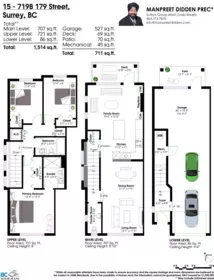 Office / Den Photo of 15 7198 179 Street, Surrey, BC