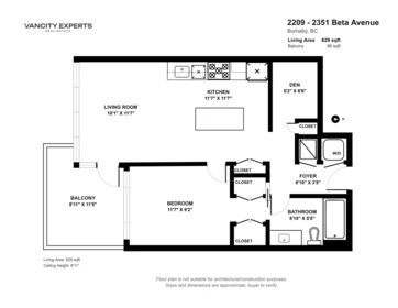 Outdoor Deck Photo of 2209 2351 Beta Avenue, Burnaby, BC