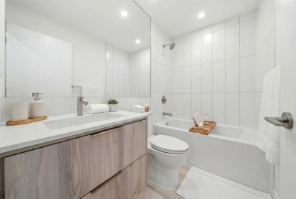 Powder Room Photo of 404 3594 Malsum Drive, North Vancouver, BC