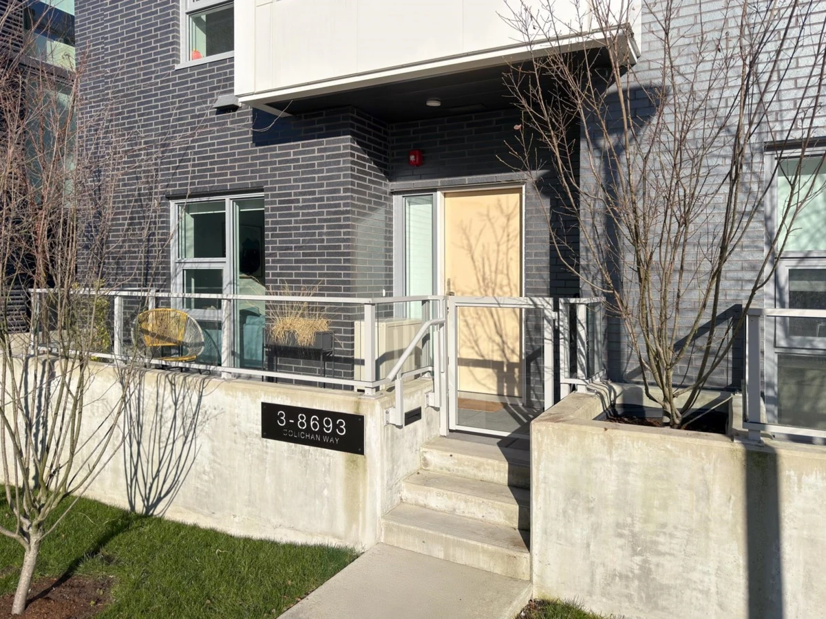 Exterior Rear Photo of 3 8693 Oolichan Way, Vancouver, BC
