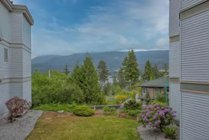 Aerial View of 121 5780 Trail Avenue, Sechelt, BC