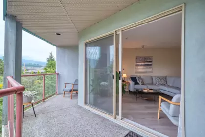 Outdoor Deck Photo of 121 5780 Trail Avenue, Sechelt, BC