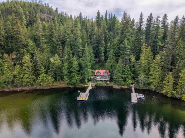 Aerial View of Block E Levette Lake, Squamish, BC