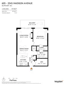 Aerial View of 605 2345 Madison Avenue, Burnaby, BC