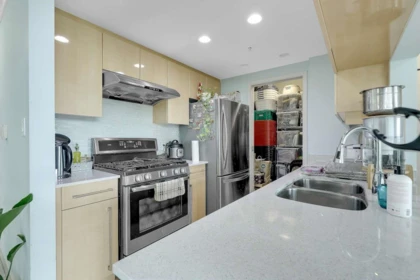 Kitchen Photo of 601 1408 Strathmore Mews, Vancouver, BC