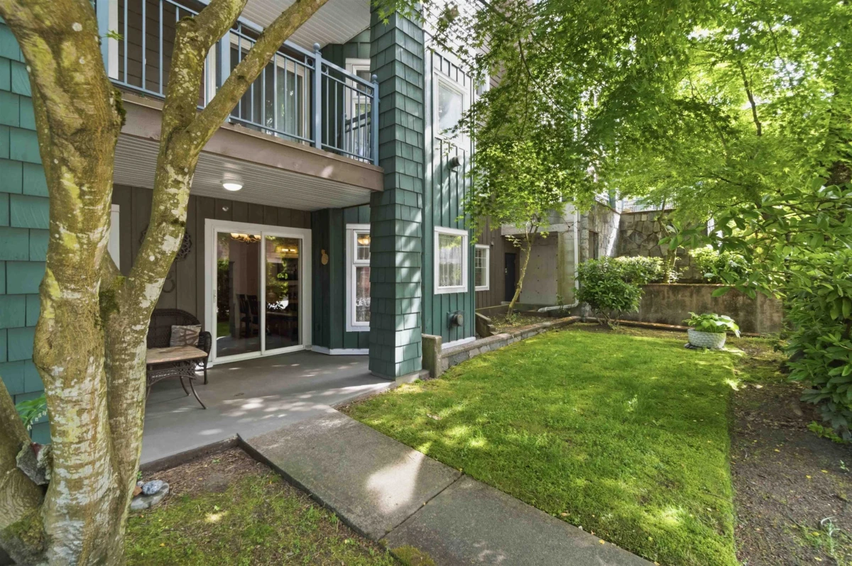 Exterior Rear Photo of G01 3085 Primrose Lane, Coquitlam, BC