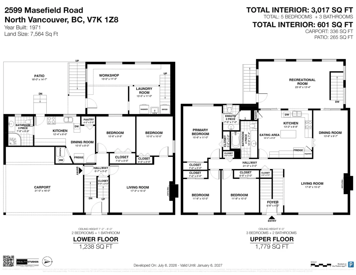 Exterior Rear Photo of 2599 Masefield Road, North Vancouver, BC