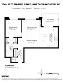 Guest Bathroom Photo of 206 1273 Marine Drive, North Vancouver, BC