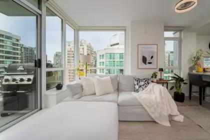 Living Room Photo of 1908 821 Cambie Street, Vancouver, BC