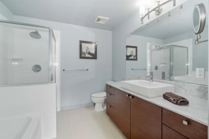 Basement Recreation Room Photo of 1802 400 Capilano Road, Port Moody, BC