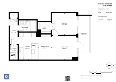 Exterior Rear Photo of 2211 7358 Edmonds Street, Burnaby, BC