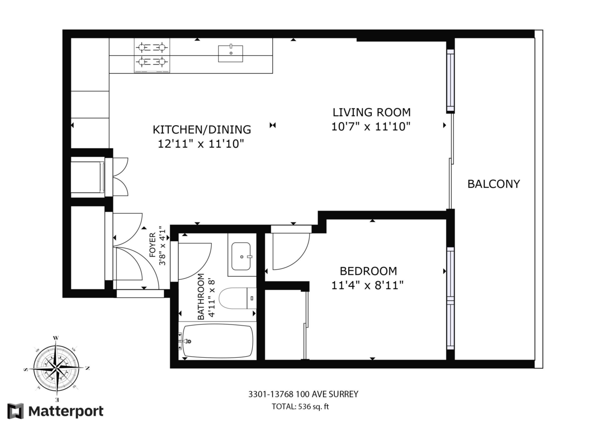 Outdoor Kitchen Photo of 3301 13768 100 Avenue, Surrey, BC