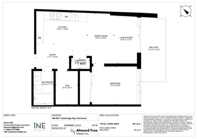 Office / Den Photo of 886 8671 Hazelbridge Way, Richmond, BC