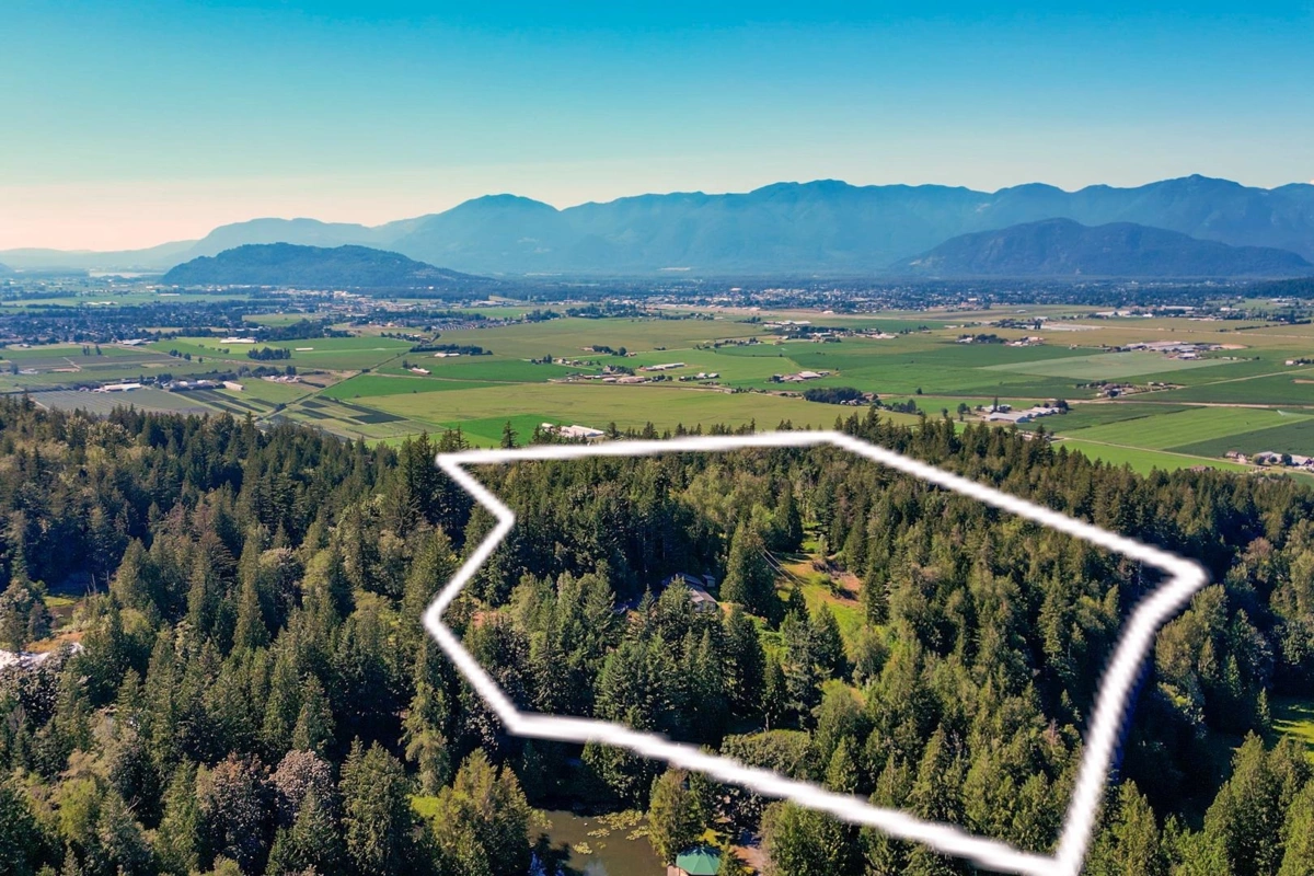 Aerial View of 48522 Elk View Road, Chilliwack, BC