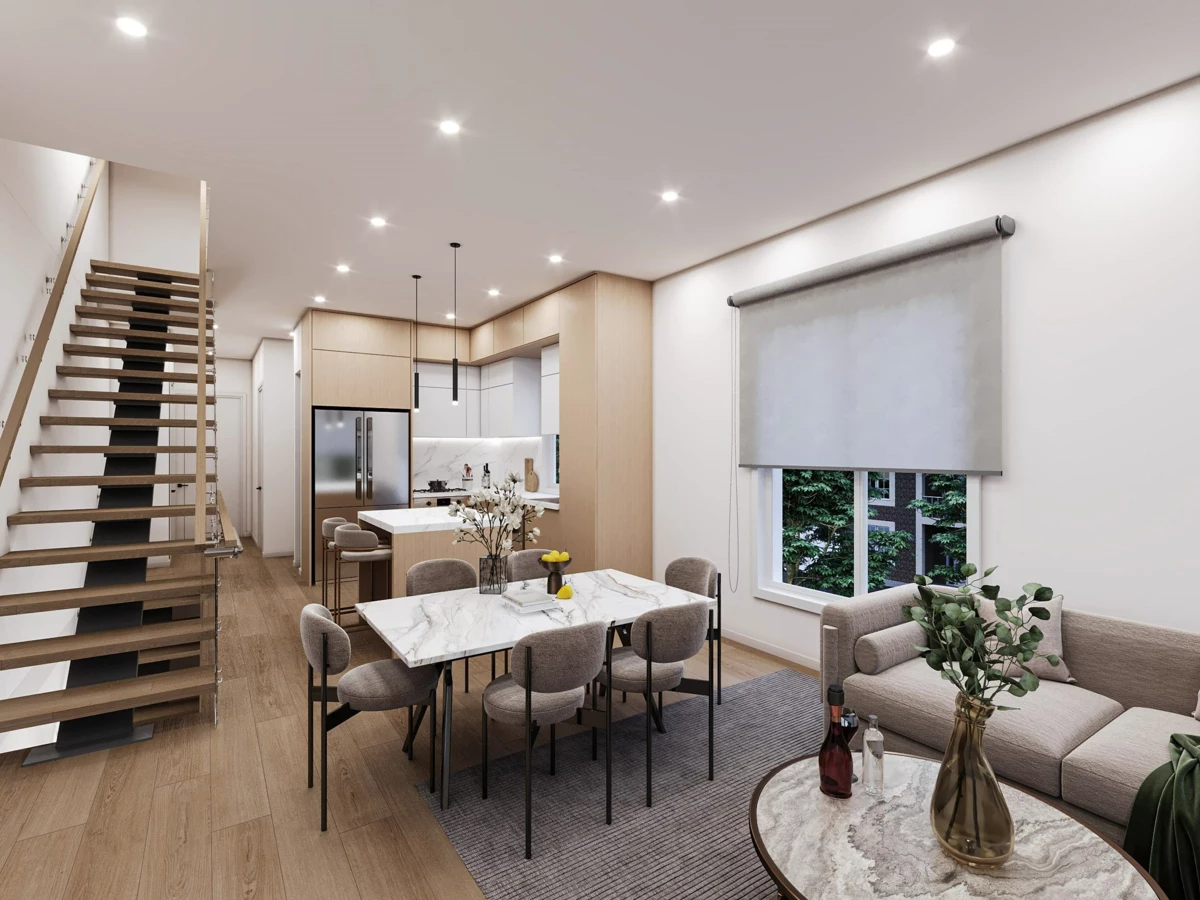 Family Room Photo of 101 1158 Dansey Avenue, Coquitlam, BC