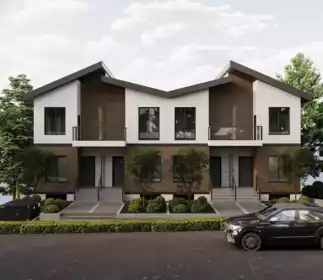 Front exterior of 101 1158 Dansey Avenue, Coquitlam, BC