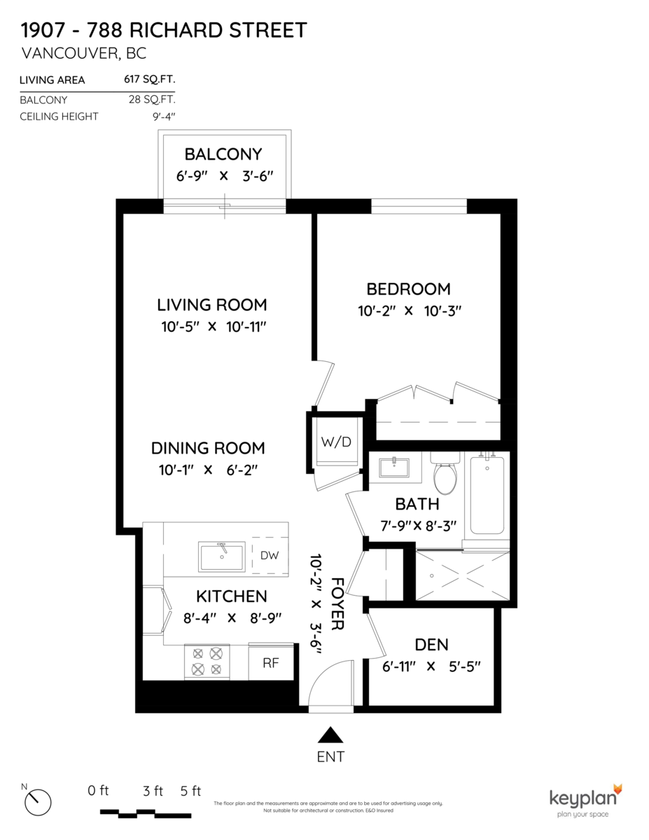 Front Yard Photo of 1907 788 Richards Street, Vancouver, BC