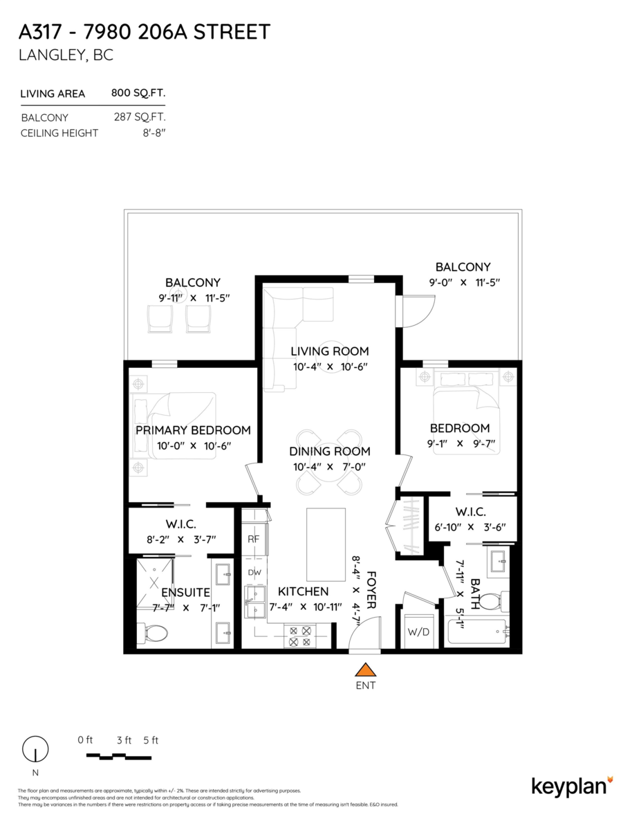 Backyard Photo of A317 7980 206a Street, Langley, BC