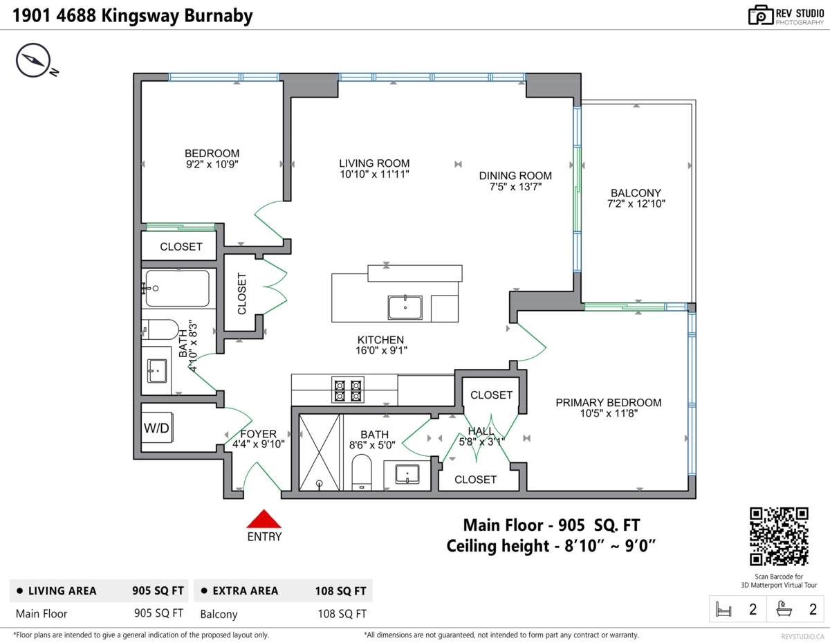 Outdoor Deck Photo of 1901 4688 Kingsway, Burnaby, BC