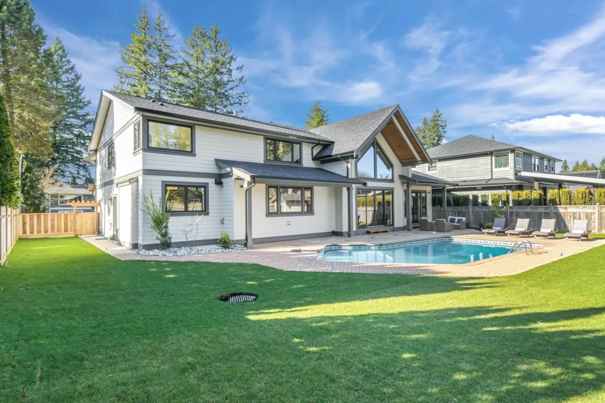 Aerial View of 4560 198 Street, Langley, BC