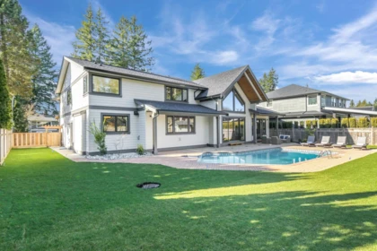Aerial View of 4560 198 Street, Langley, BC