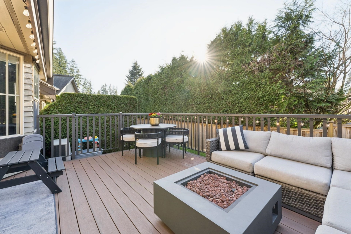 Backyard Photo of 5 1550 Larkhall Crescent, North Vancouver, BC