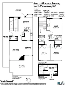 Aerial View of 10 2118 Eastern Avenue, North Vancouver, BC