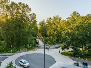 Aerial View of 314 1471 Hunter Street, North Vancouver, BC