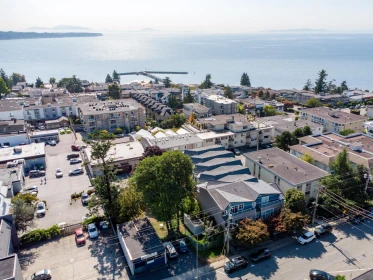 Aerial View of 205 15154 Roper Avenue, White Rock, BC