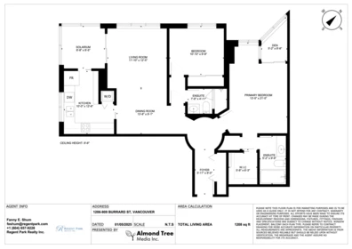 Office / Den Photo of 1206 909 Burrard Street, Vancouver, BC