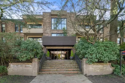 Aerial View of 208 1266 W 13th Avenue, Vancouver, BC