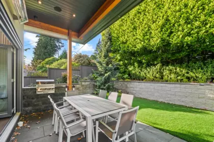 Aerial View of 920 Melbourne Avenue, North Vancouver, BC