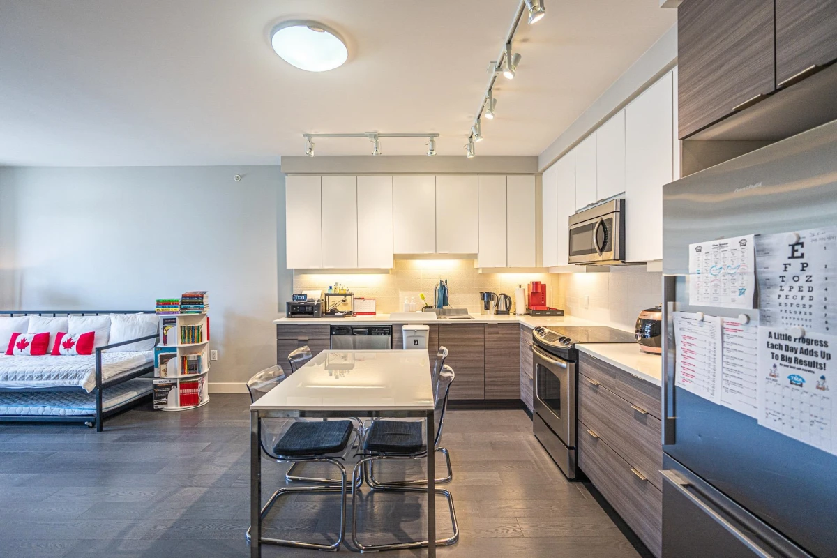 Dining Area Photo of 306 9393 Tower Road, Burnaby, BC