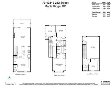 70 13819 232 Street, Maple Ridge, BC, Maple Ridge — Townhouse for sale