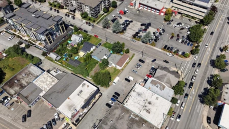 Aerial View of 45948 Chesterfield Avenue, Chilliwack, BC